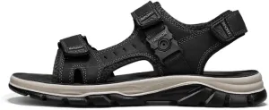 Fashion Men's Hiking Open-Toe Sandals, Breathable Classics Real Leather Sports Sandals, Outdoor Backpacking Beach Shoes