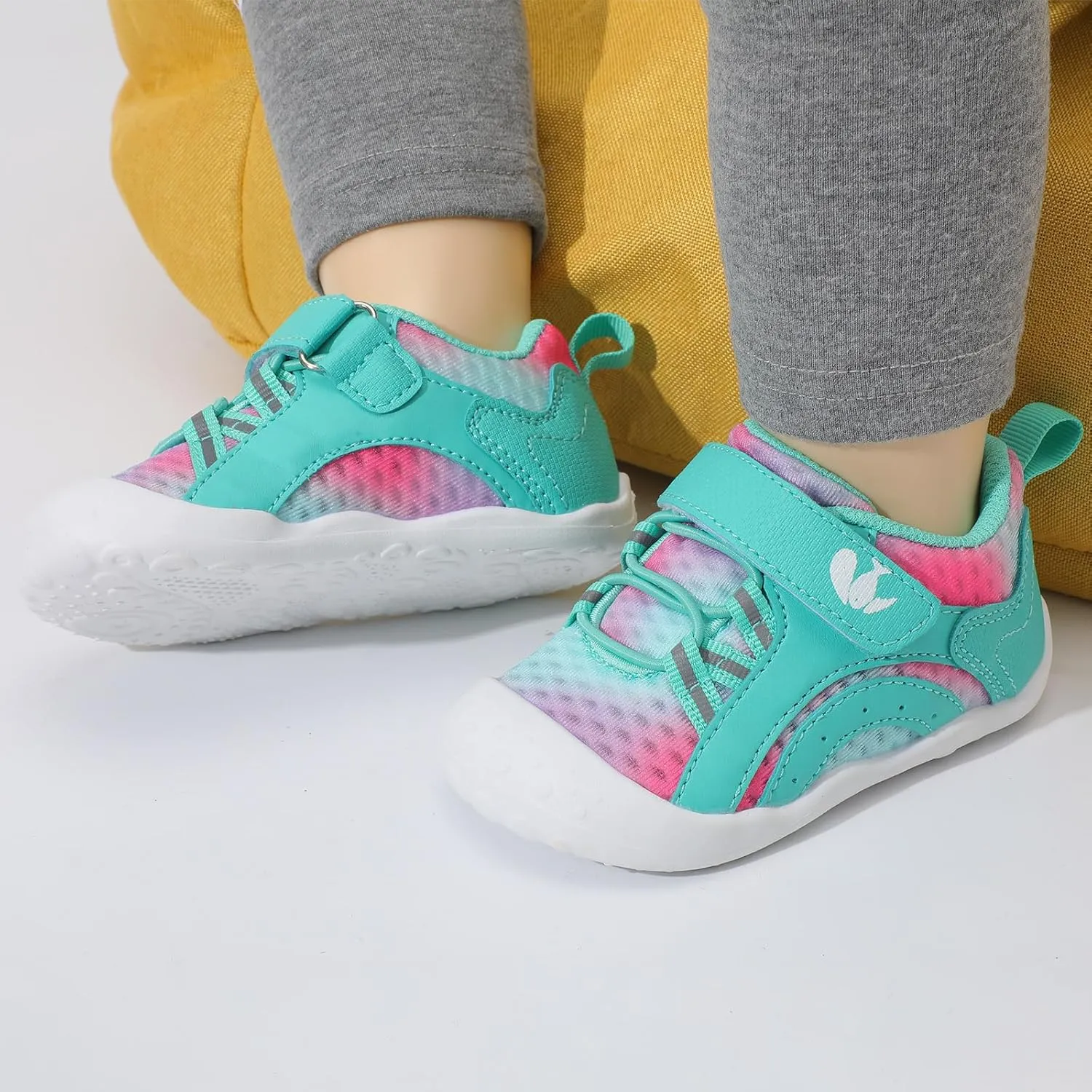 FEETCITY Wide Baby Shoes Boys Girls Baby Barefoot Shoes Breathable Infant Walking Shoe Crib Sock Shoe Toddler Sneakers Flexible