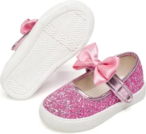 Felix & Flora Toddler/Little Kid Girls Running Shoes Glitter Sneakers Princess Fashion Casual Sports Shoes