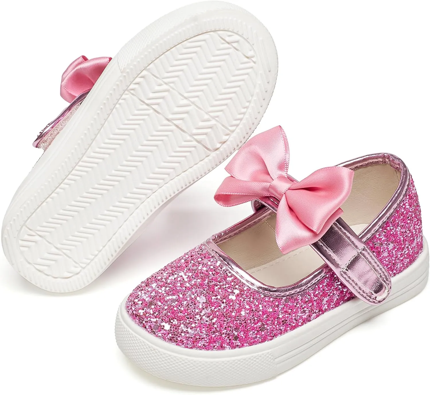 Felix & Flora Toddler/Little Kid Girls Running Shoes Glitter Sneakers Princess Fashion Casual Sports Shoes