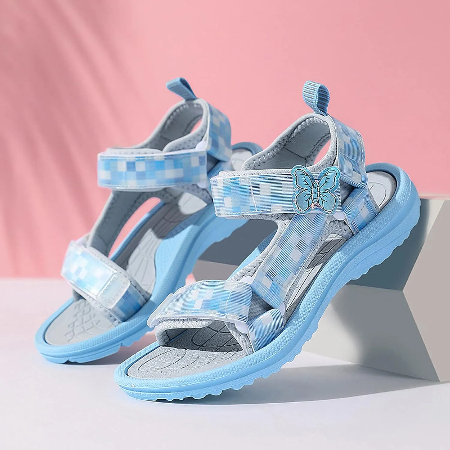 FLIOZY Sandals Girl's Hiking Sandals Kids Adjustable Straps Open Toe Sport Sandals Toddler Summer Sports Outdoor Shoes