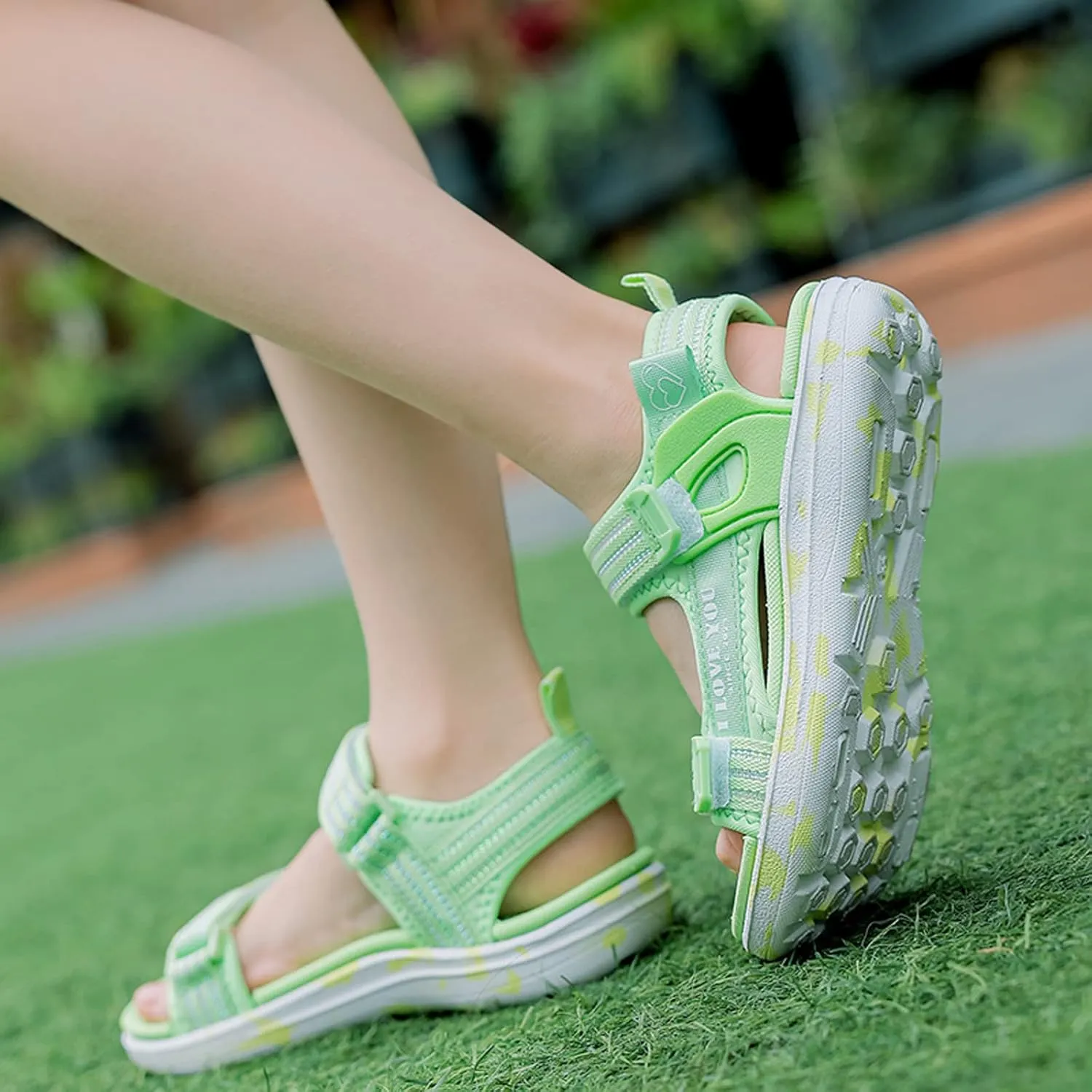 FLIOZY Sandals Girl's Hiking Sandals Kids Adjustable Straps Open Toe Sport Sandals Toddler Summer Sports Outdoor Shoes