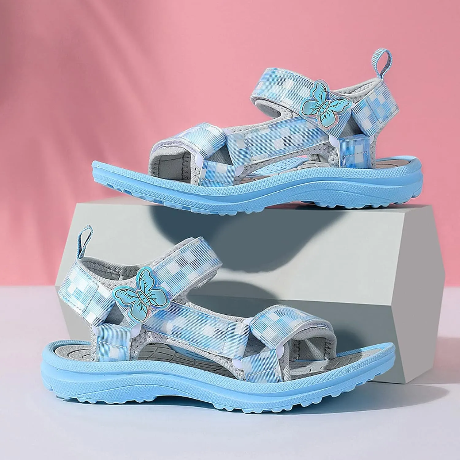 FLIOZY Sandals Girl's Hiking Sandals Kids Adjustable Straps Open Toe Sport Sandals Toddler Summer Sports Outdoor Shoes