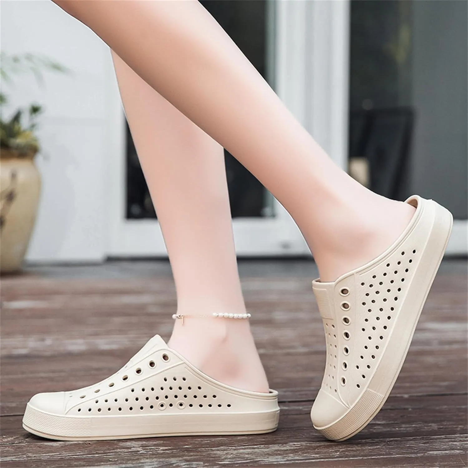 FLIOZY Womens Mens Casual Garden Clogs Shoes Anti-Slip Breathable Lightweight Water Shoes Slippers Unisex Quick Drying Sandals
