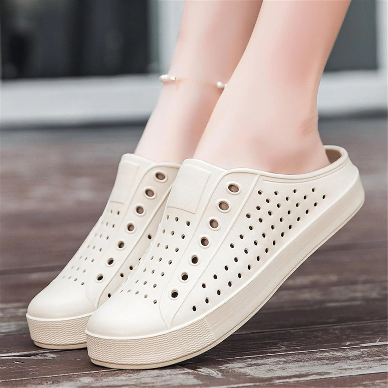 FLIOZY Womens Mens Casual Garden Clogs Shoes Anti-Slip Breathable Lightweight Water Shoes Slippers Unisex Quick Drying Sandals