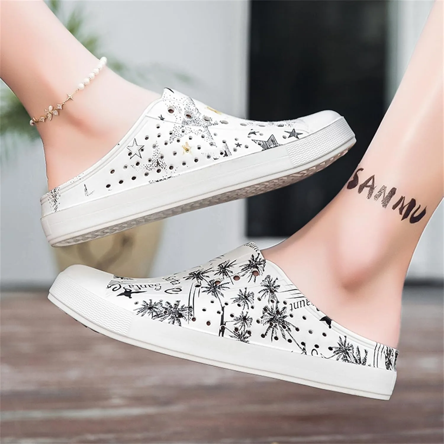 FLIOZY Womens Mens Casual Garden Clogs Shoes Anti-Slip Breathable Lightweight Water Shoes Slippers Unisex Quick Drying Sandals