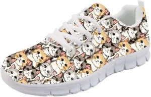 Forchrinse Cat Galaxy Print Walking Shoes Unisex Fashion Sneakers Tennis Running Shoes for Women Men