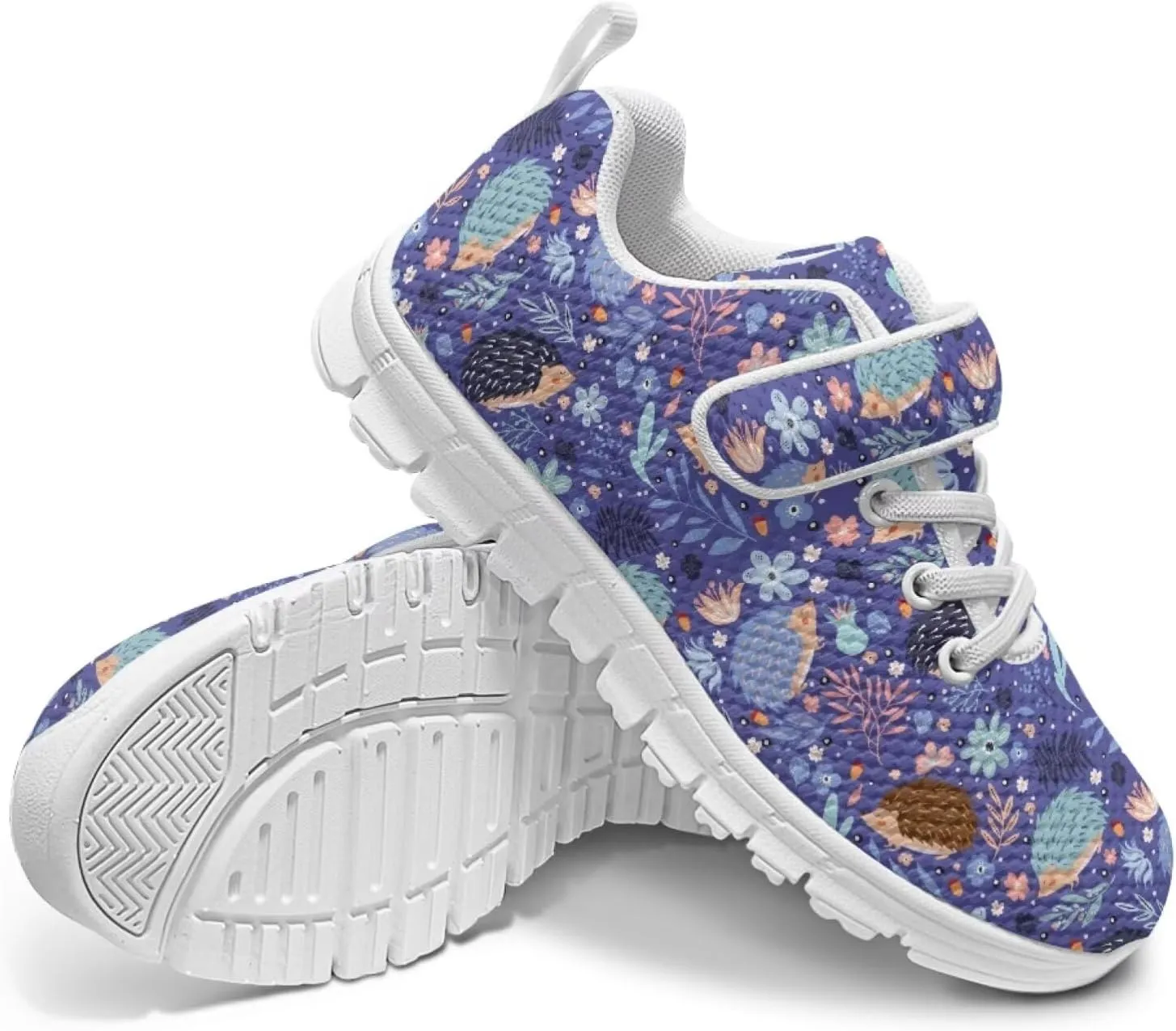 Forchrinse Happy Penguin Sneakers for Boys Girls Kids Tennis Sport Shoes Fashion Hook & Loop Animal Sneakers for Toddler Non Slip Athletic Running Walking Shoes Lightweight