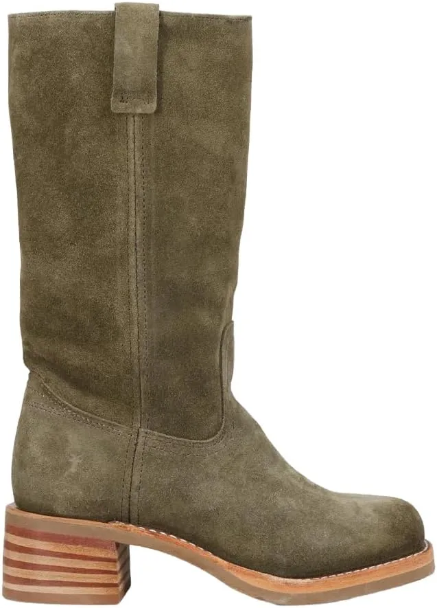 Frye Campus 12R Women's Boots - Mid-Calf Style with Durable Rubber Outsole and Classic Round Toe Design
