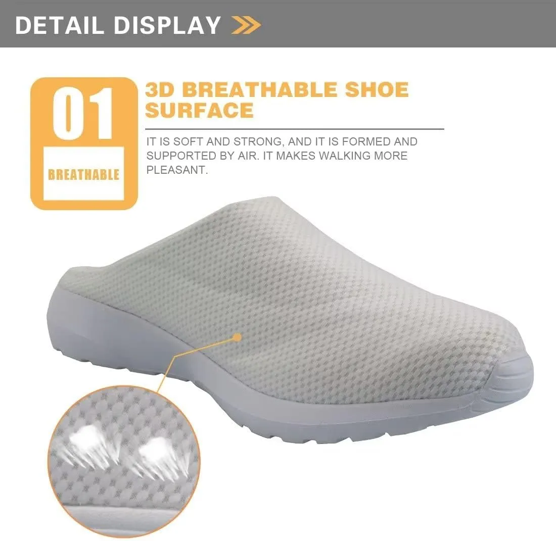 GIFTPUZZ Unisex Garden Shoes Sneakers Backless Casual Slippers Sandals Summer Anti-Slip Beach Clogs