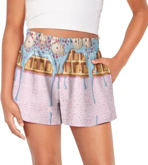 Girls Shorts 1-16 Kids Athletic Shorts with Pockets High Waisted Running Swim Yoga Cute Graphic Shorts Pants