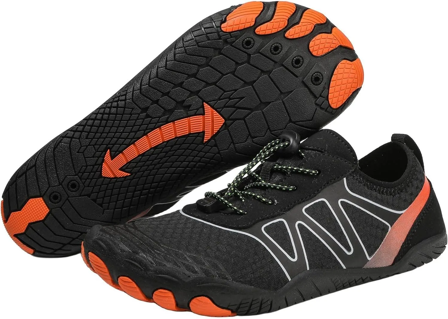 Grounded Footwear for Women Comfortable Lightweight Non-Slip Barefoot Shoes Breathable Barefoot Water Hiking Shoes Wide Toe Box Pro Beach Swim Athletic Sports Shoe Hike Shoe