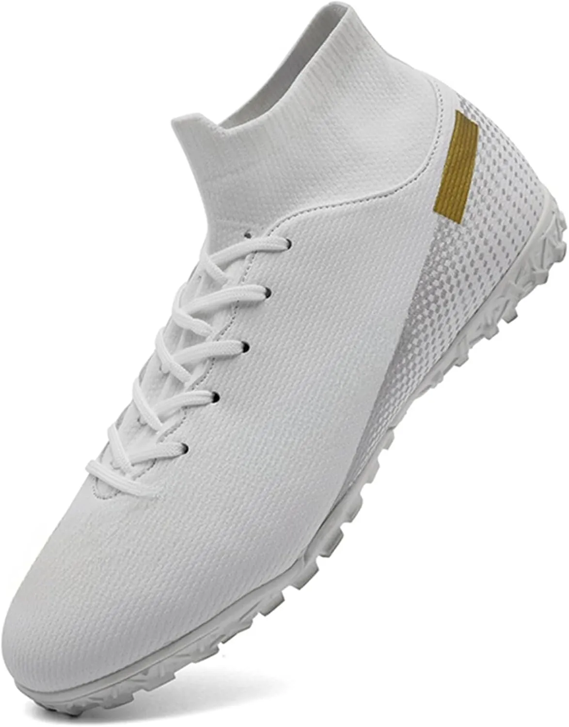 HaloTeam Men's Soccer Shoes Cleats Professional High-Top Breathable Athletic Football Boots for Outdoor Indoor TF/AG 3US-11US