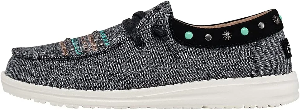 Hey Dude Women's Wendy Annex Rodeo Multiple Colors | Women’s Shoes | Women’s Lace Up Loafers | Comfortable & Light-Weight