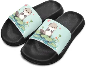 Howilath Kids Slide Sandal Non-Slip Open Toe Slippers Quick Dry Beach Shoes Unisex Child Summer Sandals