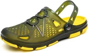 HYDLONGR Men Women Breathable Garden Sandals Quick Drying Beach Slippers Anti-Slip Clogs Shoes