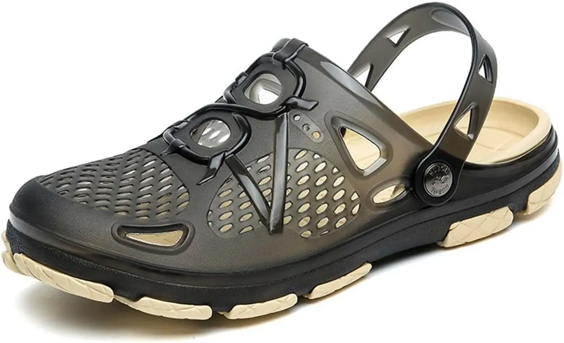 HYDLONGR Men Women Breathable Garden Sandals Quick Drying Beach Slippers Anti-Slip Clogs Shoes