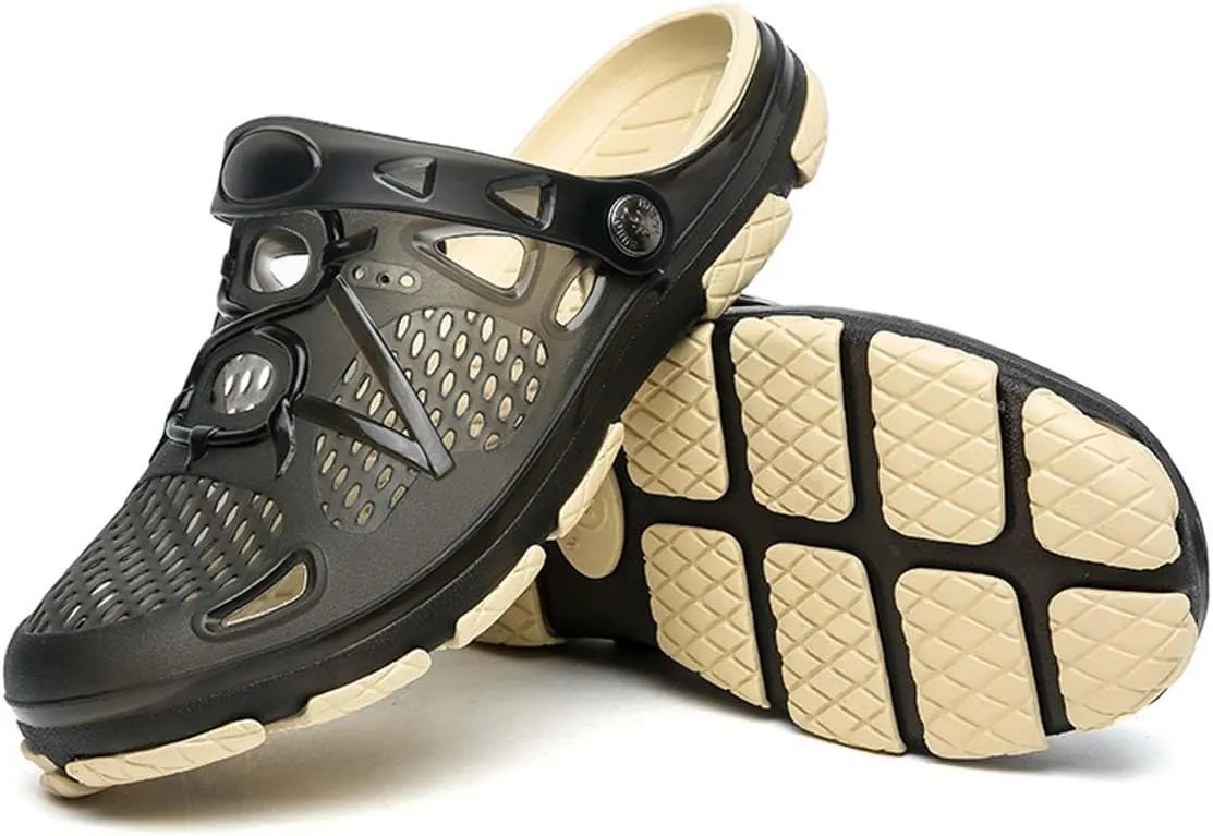 HYDLONGR Men Women Breathable Garden Sandals Quick Drying Beach Slippers Anti-Slip Clogs Shoes