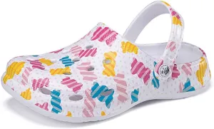 HYDLONGR Men's Women's Lightweight Breathable Garden Sandals Quick-Drying Beach Slippers Non-Slip Mules Clogs Shoes