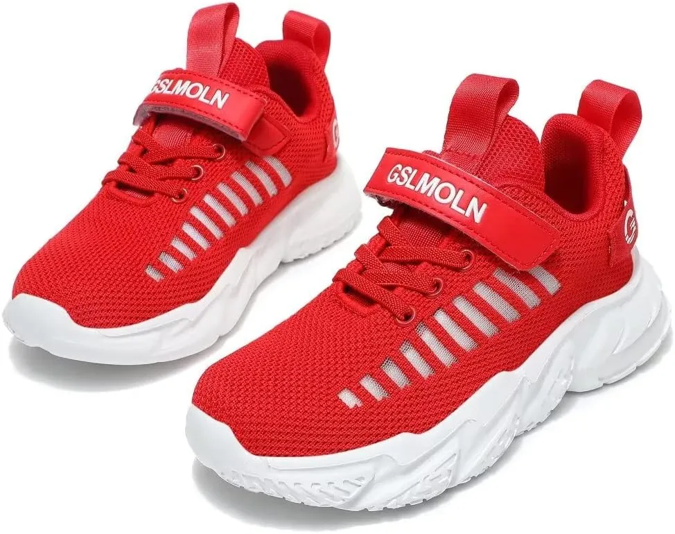 Jakcuz Children Fashion Platform Sneakers Kids Ultra Lightweight Breathable Casual Gym Sport Walking Shoes for Girls Boys