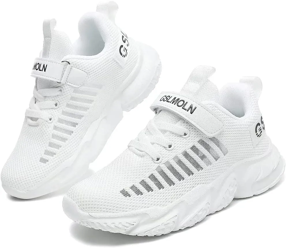 Jakcuz Children Fashion Platform Sneakers Kids Ultra Lightweight Breathable Casual Gym Sport Walking Shoes for Girls Boys