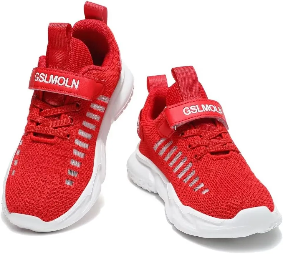 Jakcuz Children Fashion Platform Sneakers Kids Ultra Lightweight Breathable Casual Gym Sport Walking Shoes for Girls Boys