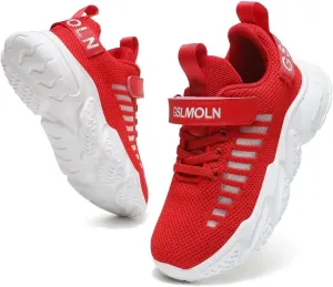 Jakcuz Children Fashion Platform Sneakers Kids Ultra Lightweight Breathable Casual Gym Sport Walking Shoes for Girls Boys