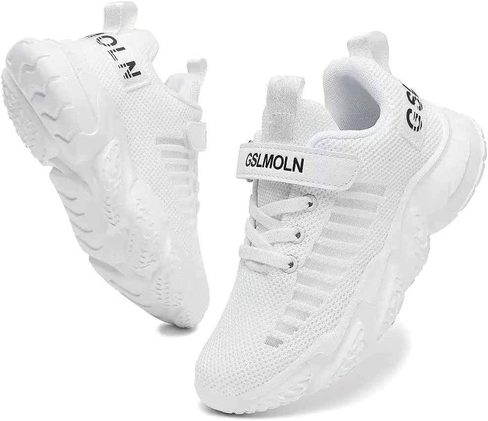 Jakcuz Children Fashion Platform Sneakers Kids Ultra Lightweight Breathable Casual Gym Sport Walking Shoes for Girls Boys