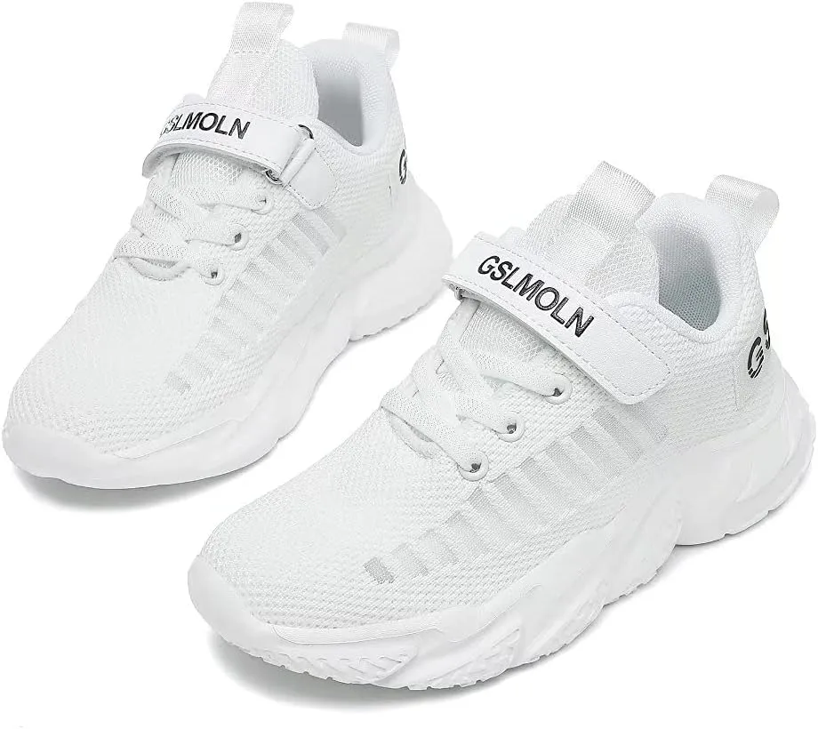 Jakcuz Children Fashion Platform Sneakers Kids Ultra Lightweight Breathable Casual Gym Sport Walking Shoes for Girls Boys