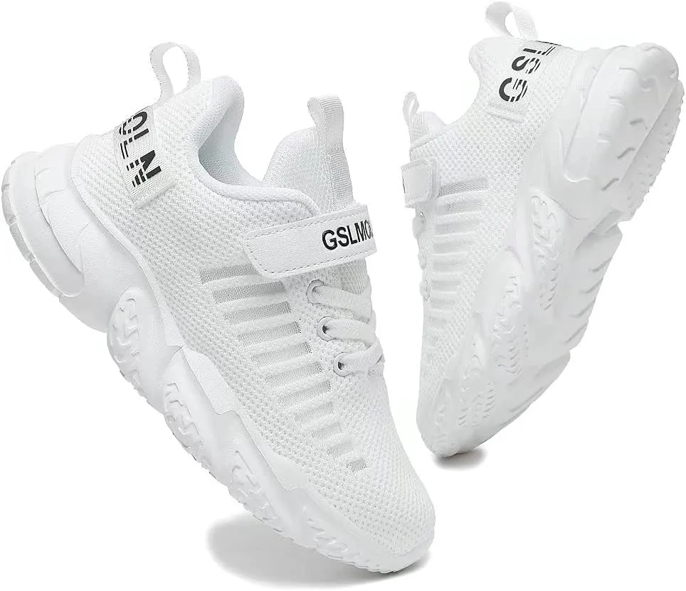Jakcuz Children Fashion Platform Sneakers Kids Ultra Lightweight Breathable Casual Gym Sport Walking Shoes for Girls Boys