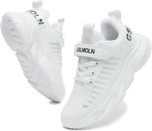 Jakcuz Children Fashion Platform Sneakers Kids Ultra Lightweight Breathable Casual Gym Sport Walking Shoes for Girls Boys