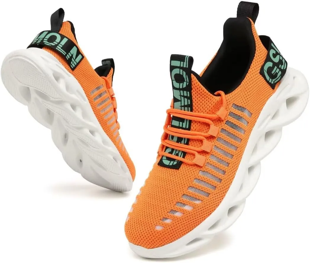 Jakcuz Women's Lace Up Walking Shoes Breathable Ultra Lightweight Sport Casual Ladies Girls Fashion Platform Sneakers
