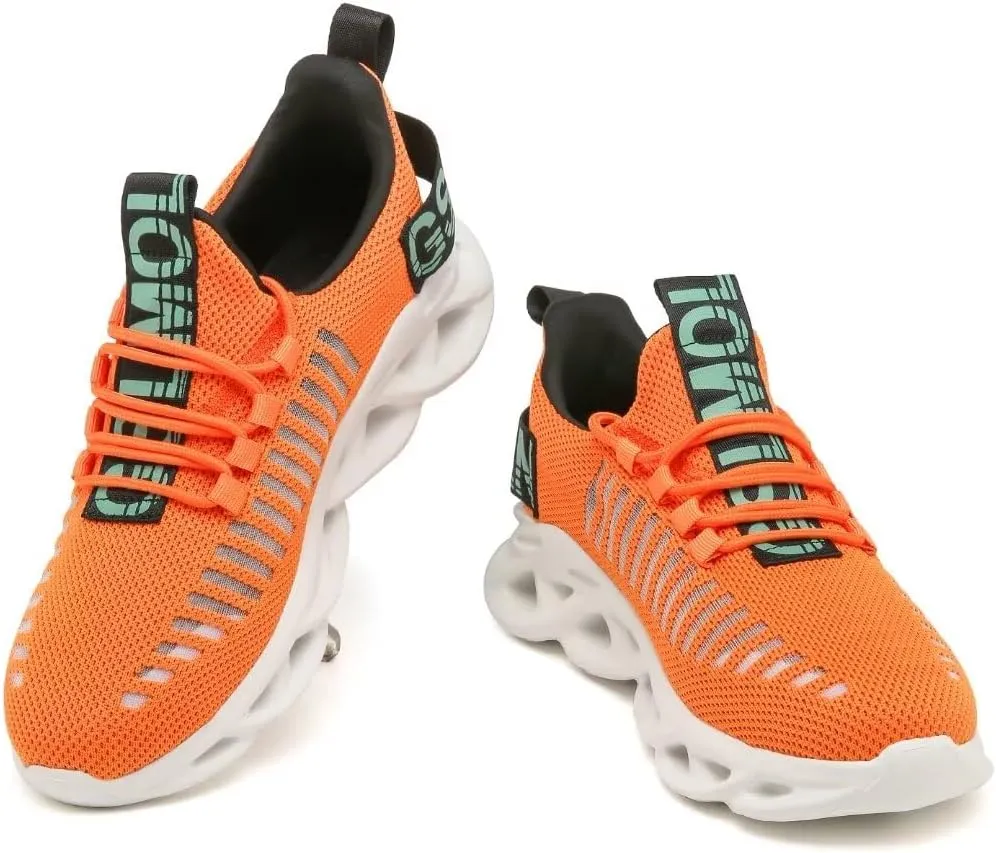 Jakcuz Women's Lace Up Walking Shoes Breathable Ultra Lightweight Sport Casual Ladies Girls Fashion Platform Sneakers