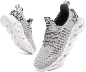 Jakcuz Women's Lace Up Walking Shoes Breathable Ultra Lightweight Sport Casual Ladies Girls Fashion Platform Sneakers