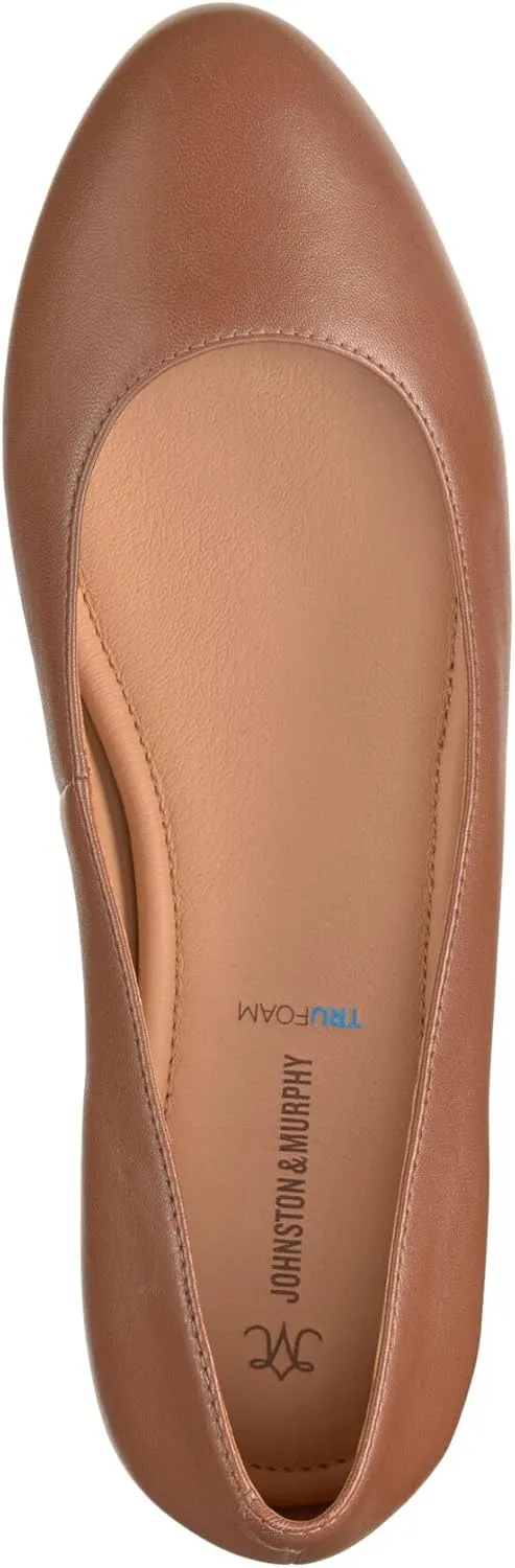 Johnston & Murphy Delanie Ballet Flats for Women – Office Shoes for Women, Casual & Dress Leather Shoes