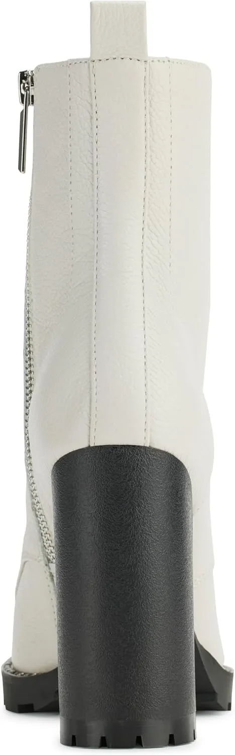 KARL LAGERFELD womens Pazi Studded Heeled Bootie