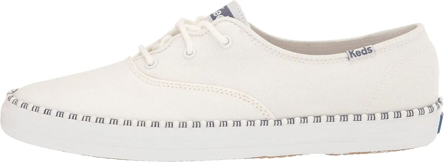 Keds Womens Champion Wave Metallic Lace Up Sneakers Shoes Casual - Silver