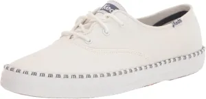 Keds Womens Champion Wave Metallic Lace Up Sneakers Shoes Casual - Silver