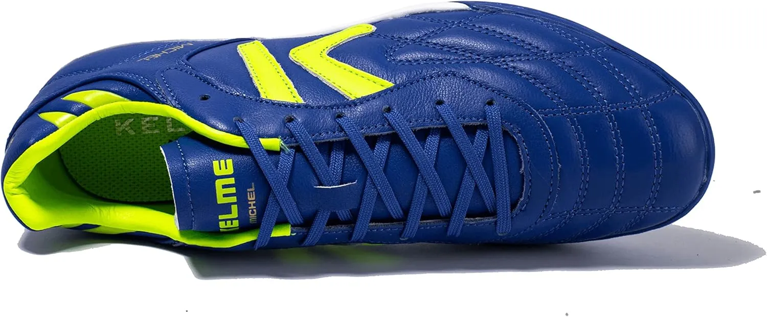 KELME Men's Turf Soccer Cleats - Football Boots Outdoor/Indoor Unisex Adult Sizes - Pro Calfskin Leather Soccer Shoes - TF