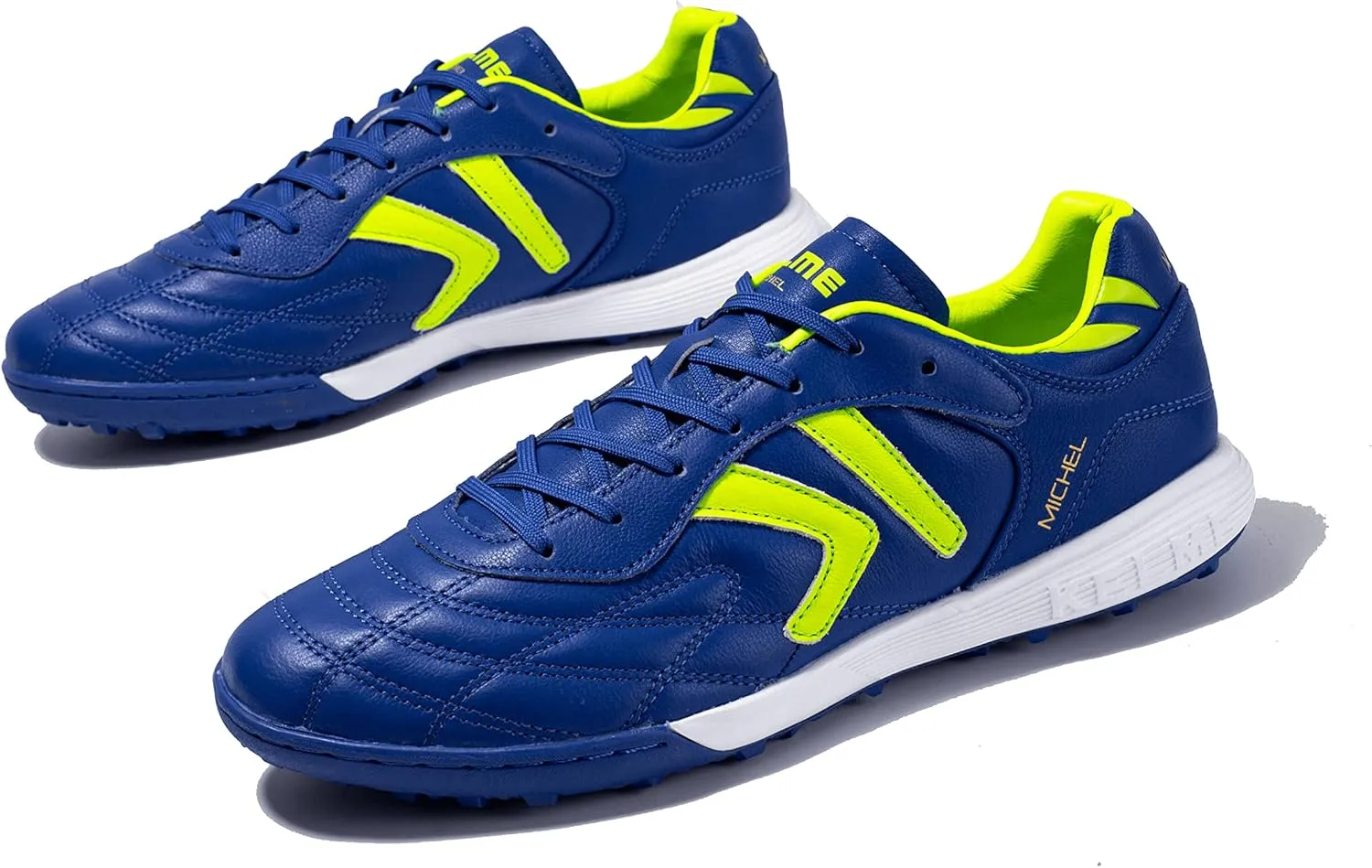 KELME Men's Turf Soccer Cleats - Football Boots Outdoor/Indoor Unisex Adult Sizes - Pro Calfskin Leather Soccer Shoes - TF