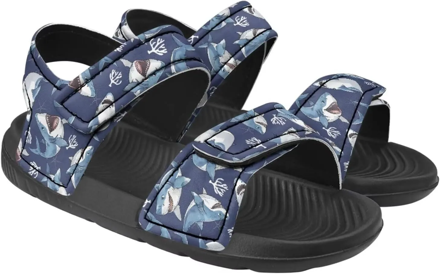 Kids' Easy-On Sandals for Boys - Hook and Loop, Open Toe, Non-slip, for, School, Parties, Weekend Wear
