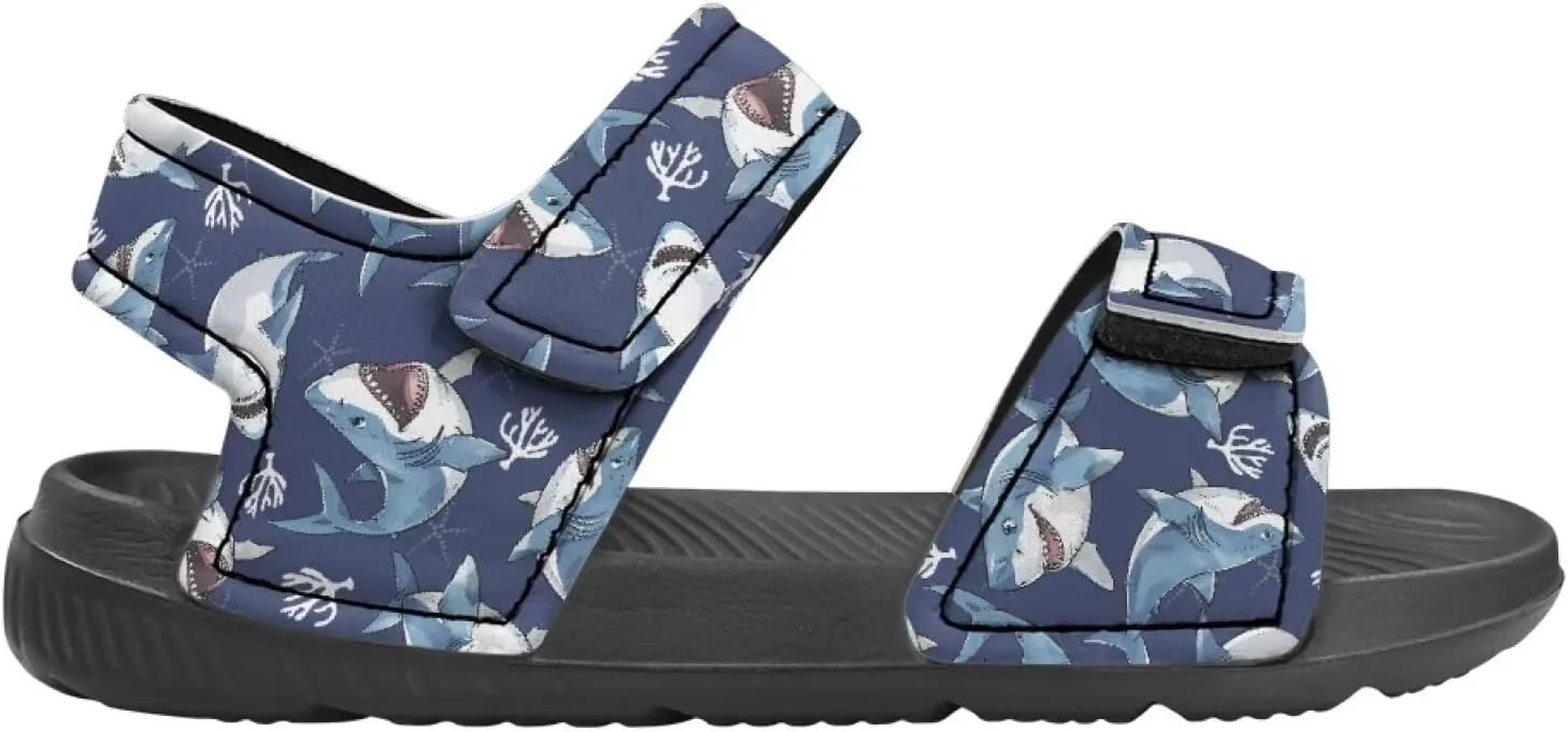 Kids' Easy-On Sandals for Boys - Hook and Loop, Open Toe, Non-slip, for, School, Parties, Weekend Wear