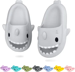 Kids Shark Cloud Slides | Toddler Boys Girls Shower Slippers | Boys Girls Cute Cartoon Fish Flip Flops | Beach Pool Home Sandals | Quick Dry Non-Slip