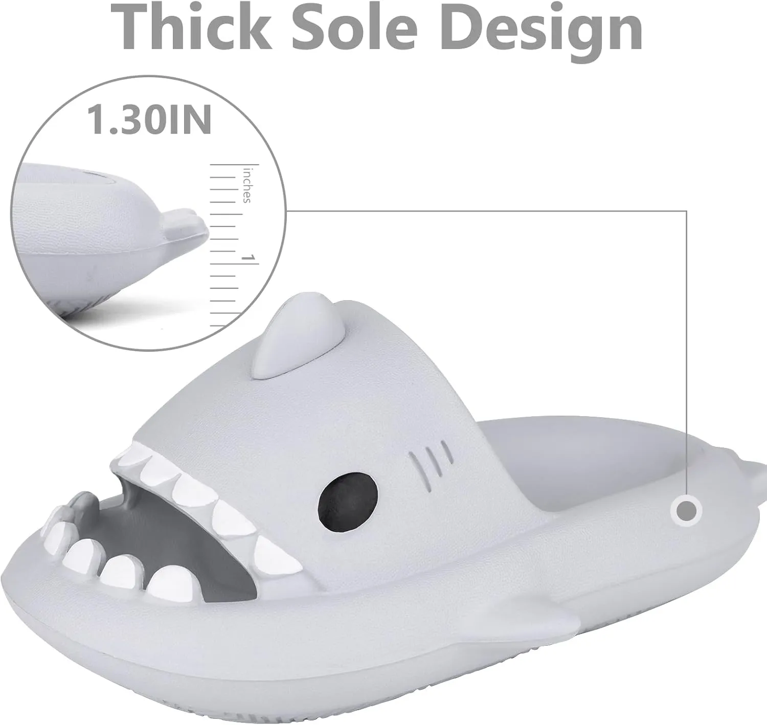 Kids Shark Cloud Slides | Toddler Boys Girls Shower Slippers | Boys Girls Cute Cartoon Fish Flip Flops | Beach Pool Home Sandals | Quick Dry Non-Slip