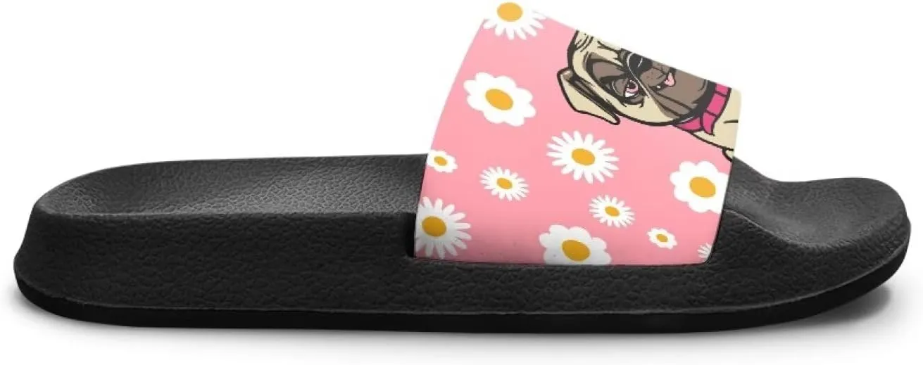 Kids Shower Slides丨Animal Graphic Sandals for Girls丨Quick Drying Bathroom Shower Sandals丨Summer Beach Pool Slippers| Thick Sole Non-Slip