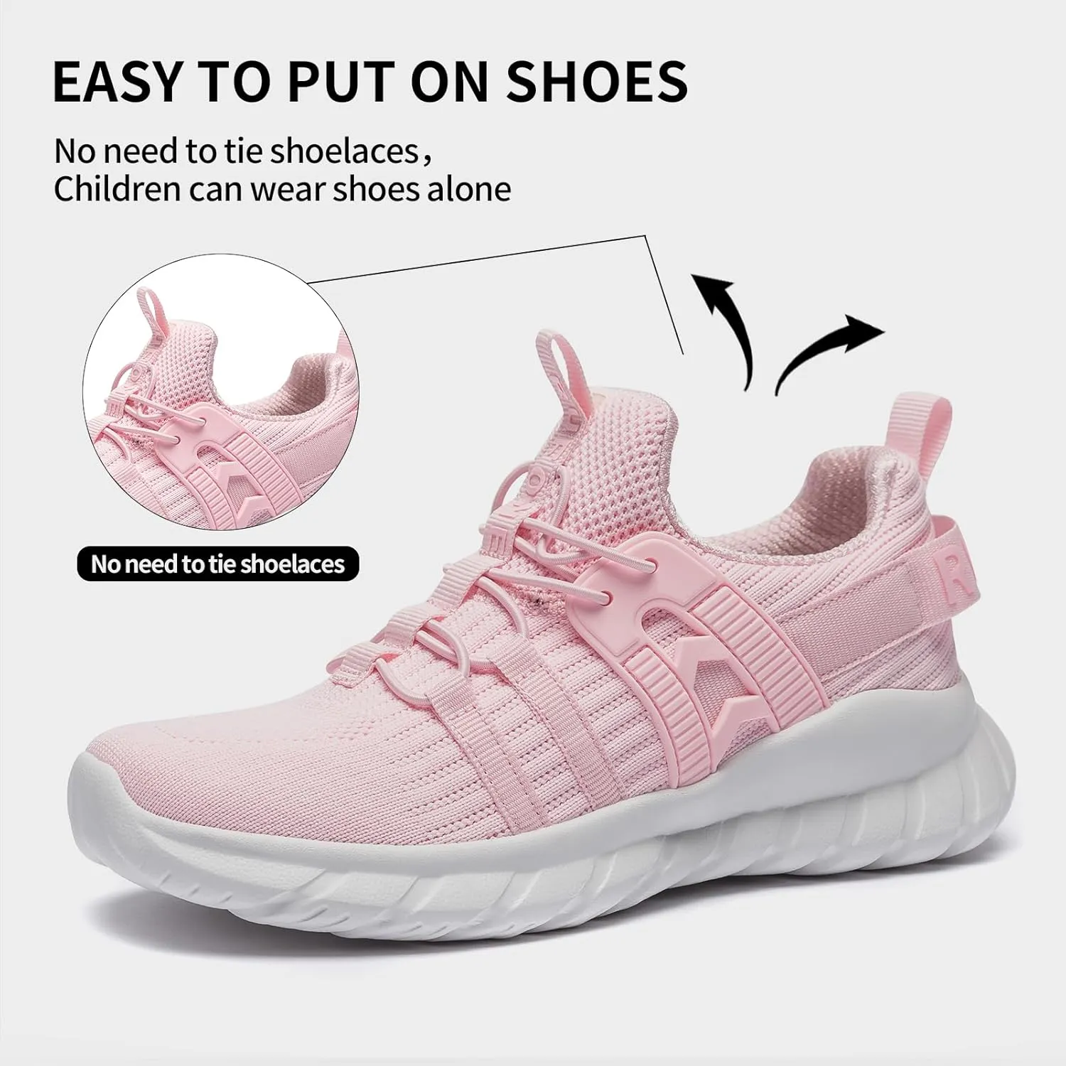 Kids Tennis Shoes for Boys Girls Lightweight Breathable Sneakers Running Athletic Shoes for Toddler/Little Kid/Big Kid
