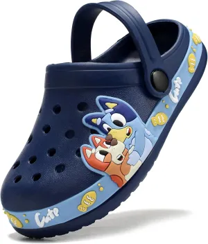 Kids'Clogs Lightweight Breathable EVA Slip-On Sandals with Adjustable Strap Non-Slip Outdoor Indoor Shoes for Boys Girls Water Play Beach Garden