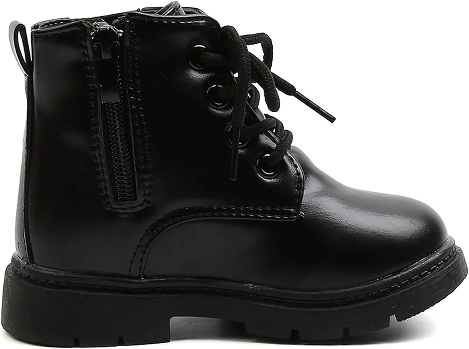 Komfyea Boys And Girls Lace Up Zipper Outdoor Ankle Boots(Toddler/Little Kids)