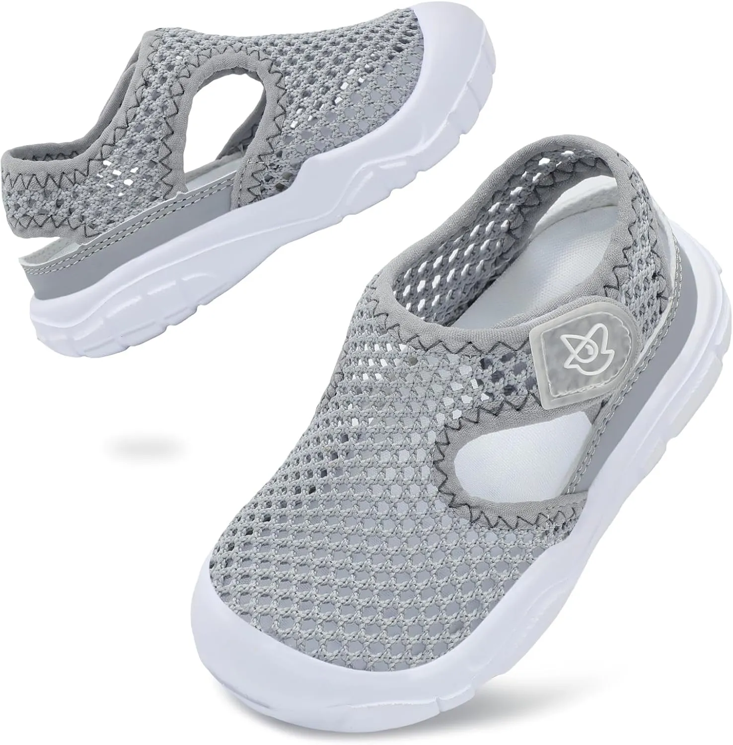 LeIsfIt Toddler Sandals Boys Girls Wide Sandals Kids Water Sandals Barefoot Water Shoes for Beach Swim Lightweight Closed Toe Summer Sandals