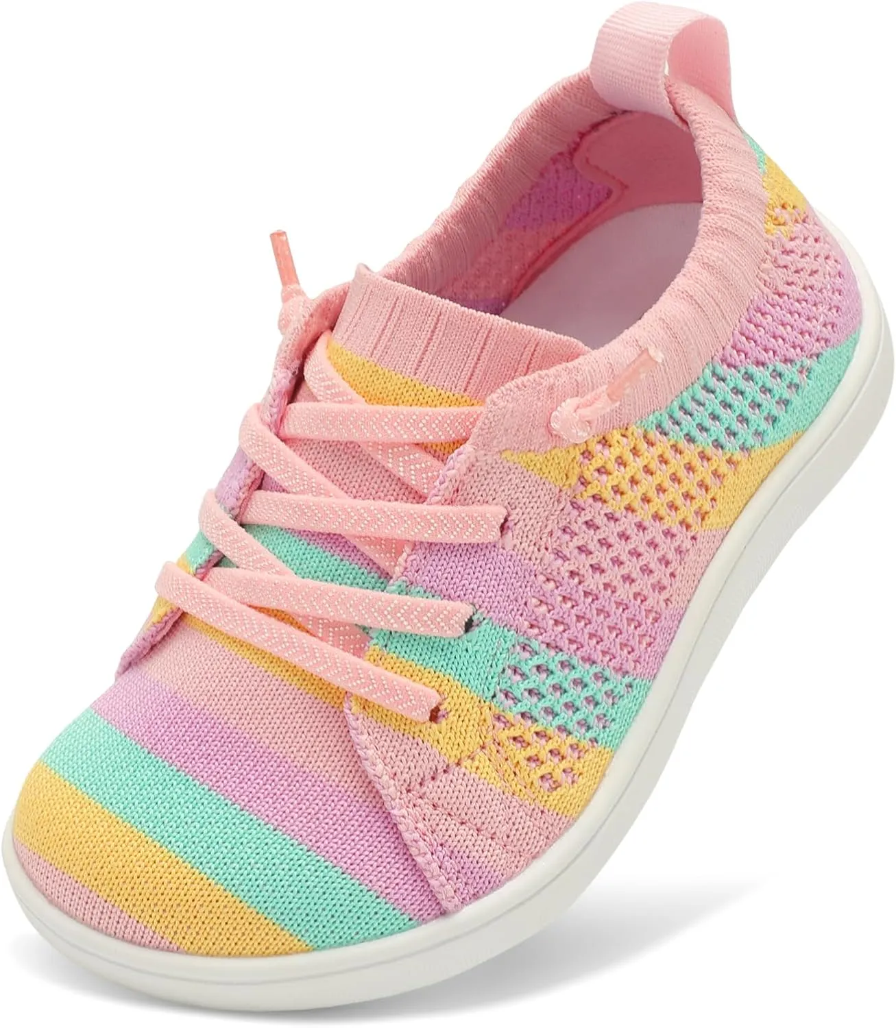 LeIsfIt Toddler Shoes Girls Boys Wide Shoes Kids Zero Drop Minimalist Sneakers Barefoot Slip on Tennis Sneakers